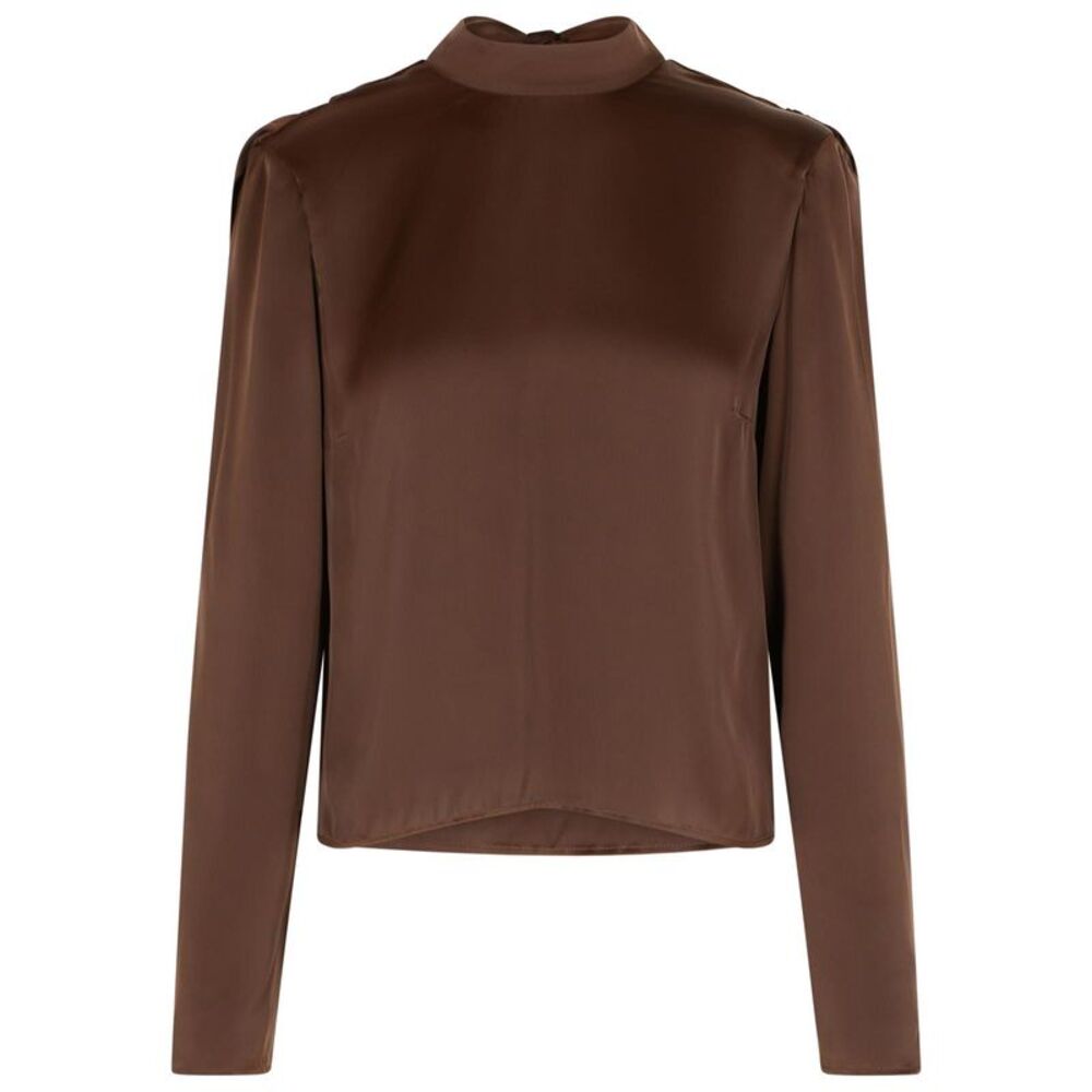 Rotate 'Bowina' Brown Polyester Blouse Women